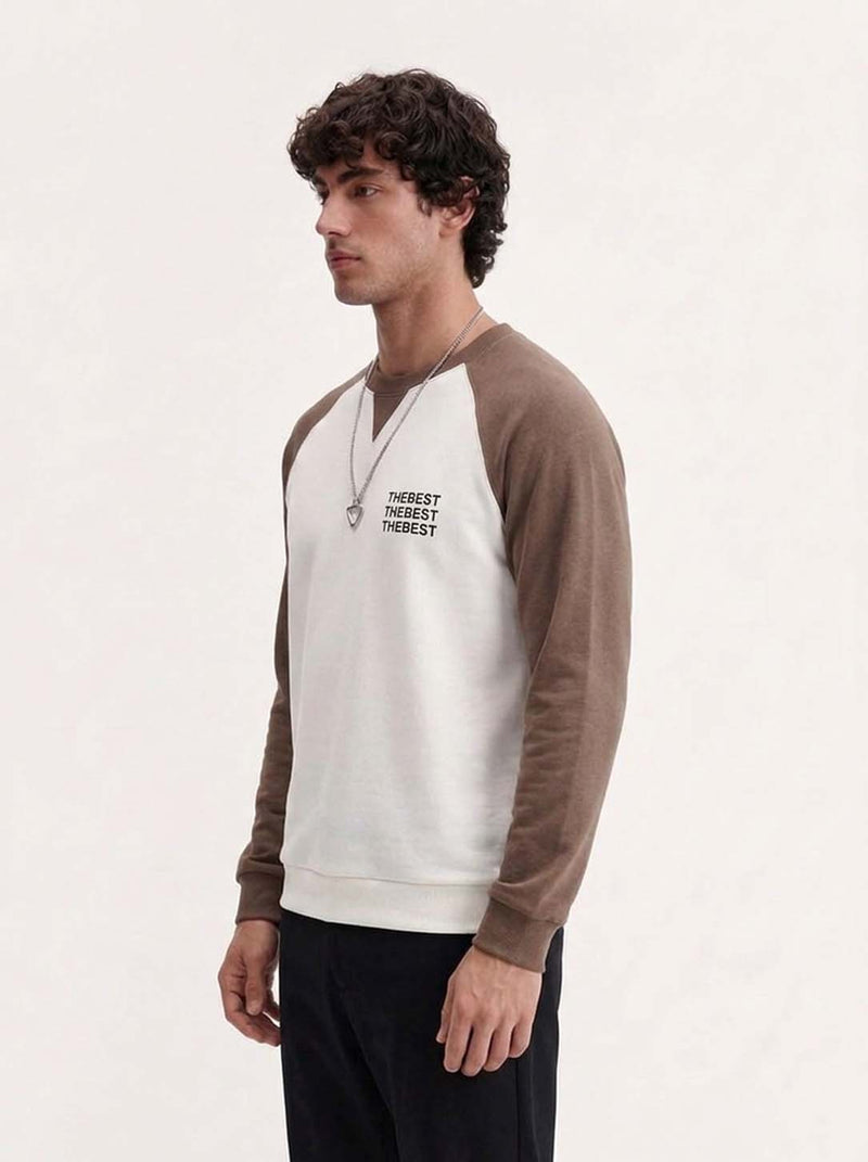 Men's Premium Color block Full Sleeve Round Neck T-shirt