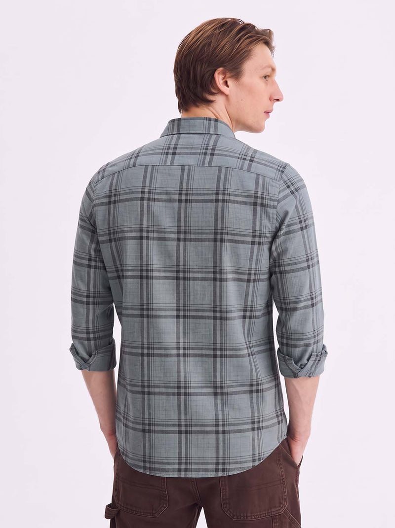 Men’s Premium Plaid Checked Casual Shirt