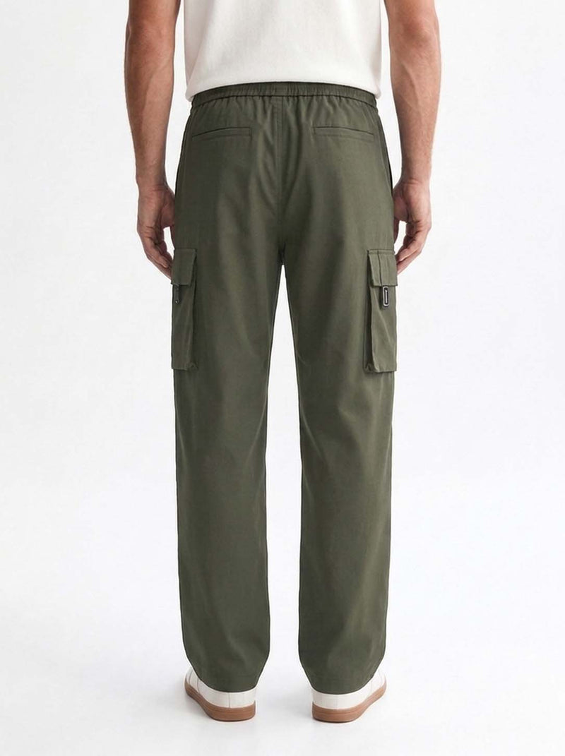Men's Premium Straight-Fit Regular Cargo Pants