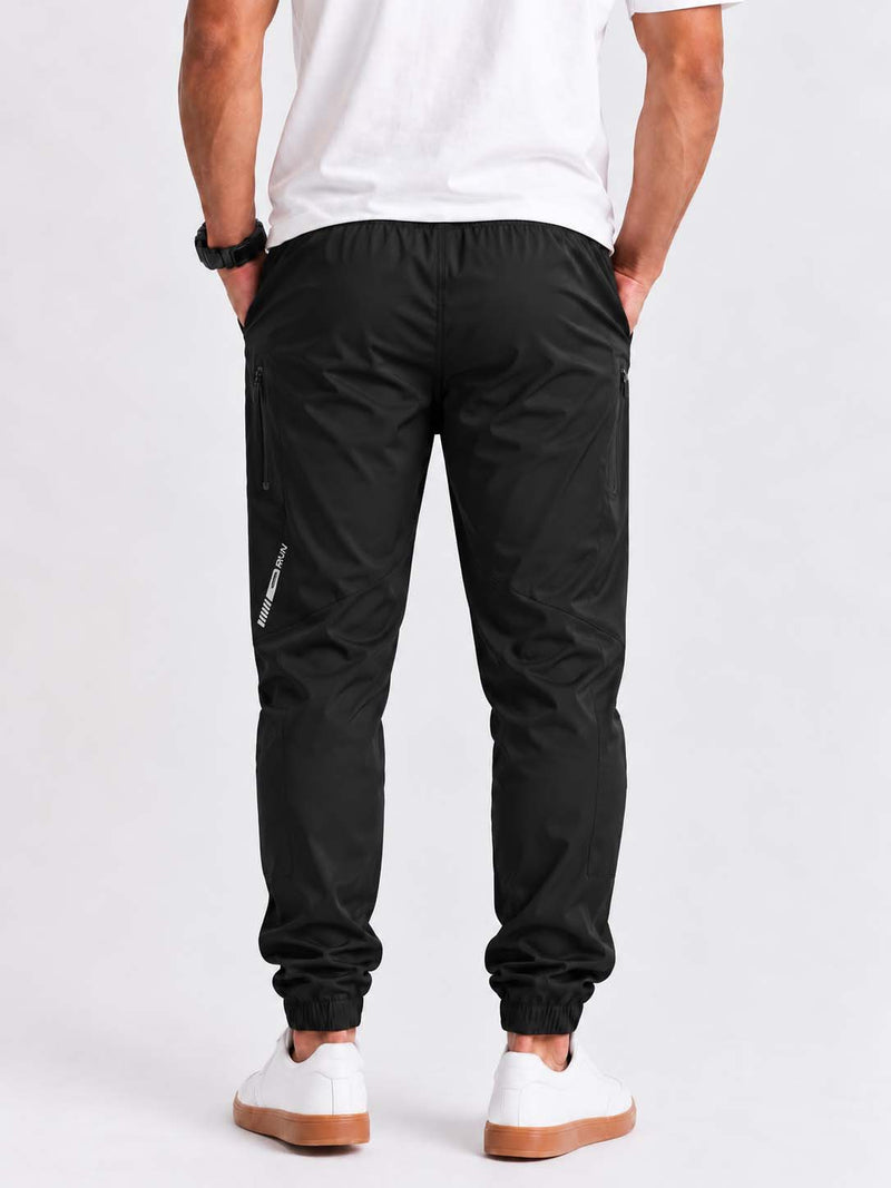 Men's Premium Utility Zipper-Pocket Cuffed Track Pant