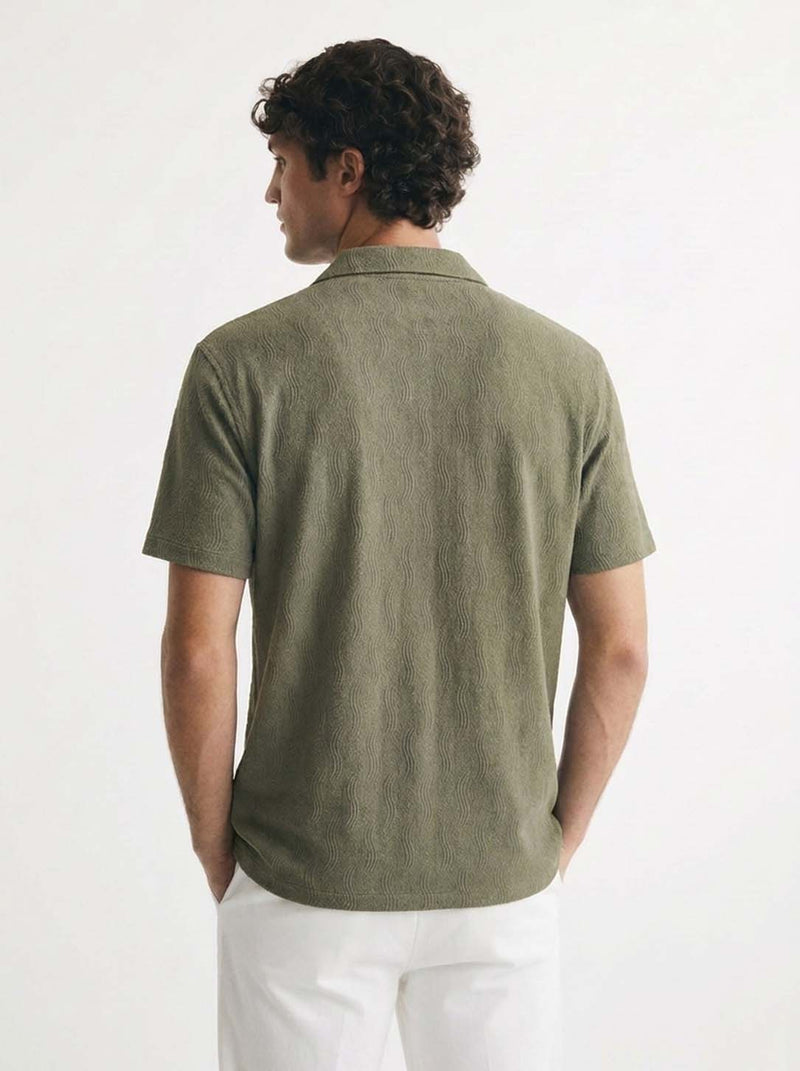 Men's Premium Textured Cuban Collar Shirt