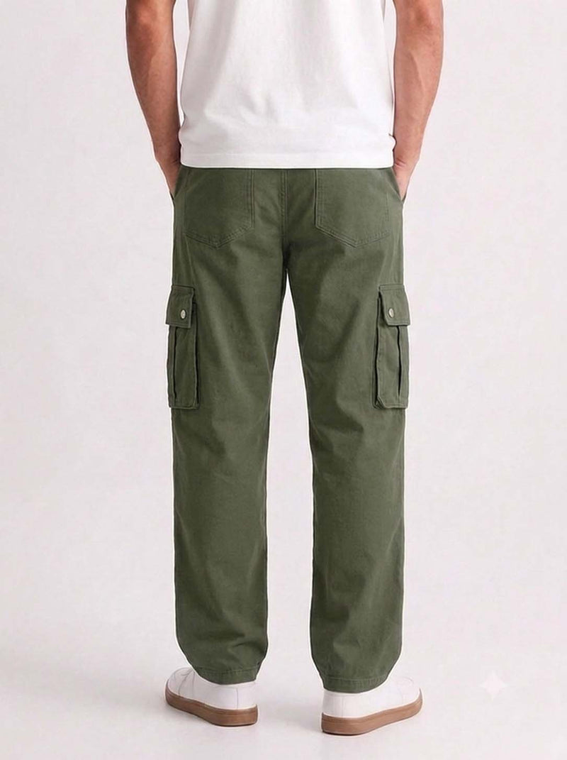 Men’s Premium Relaxed Fit Multi-Pocket Utility Cargo Pants
