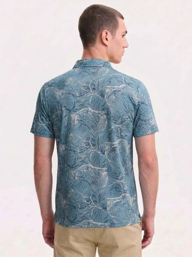 Men’s Premium Printed Regular Fit Polo T-Shirt