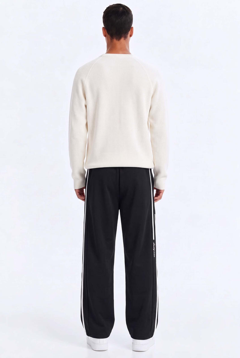 Men's Premium Side-Striped Straight-Leg Track Pants