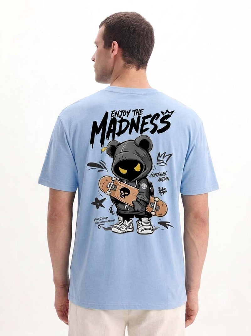 Men's Premium Printed Oversized Fit Round Neck T-Shirt