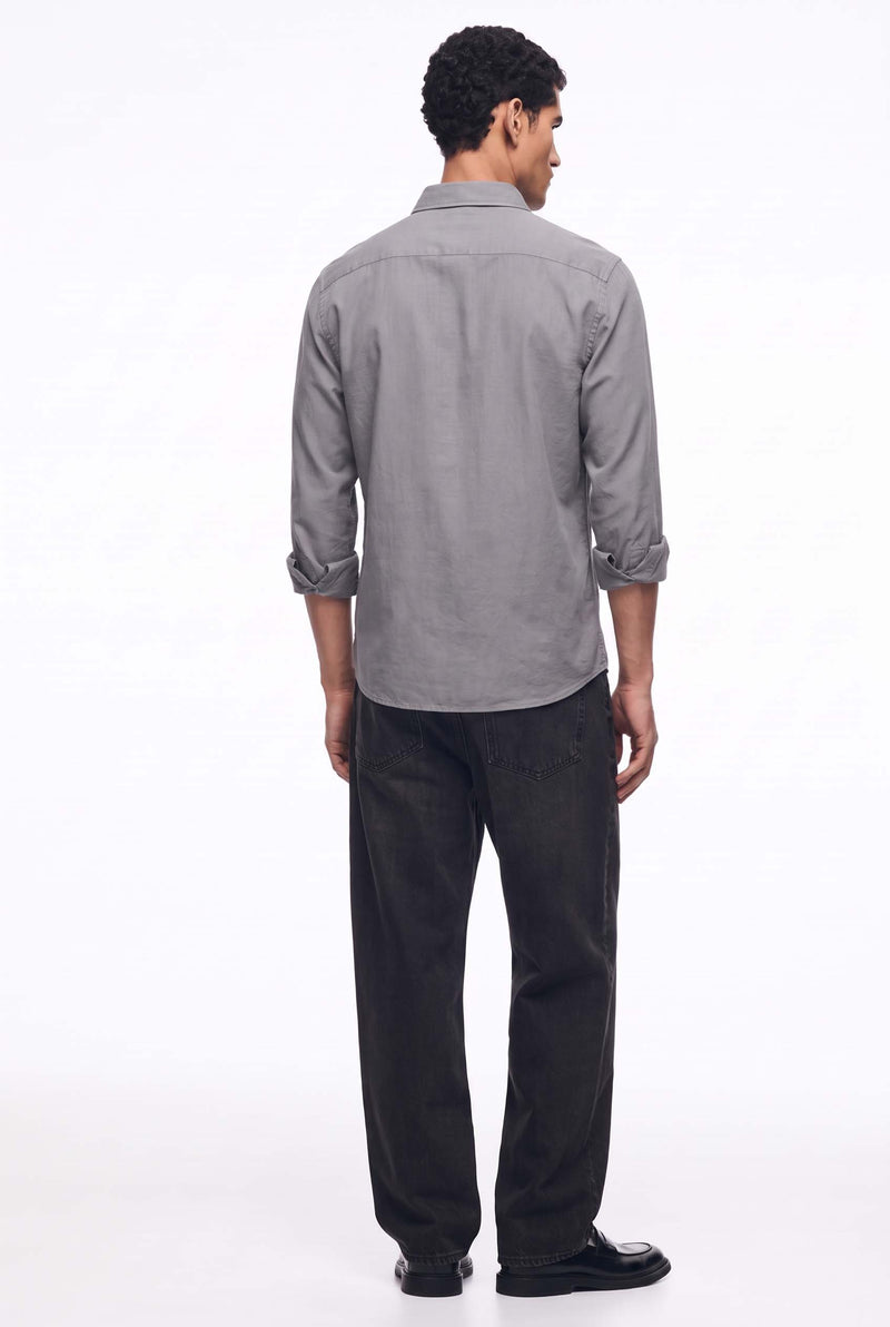 Men’s Premium Plain Regular fit Linen-Blend Shirt