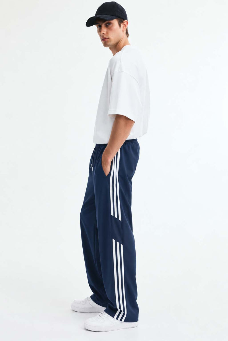 Men's Premium Regular Fit Side-Striped Track Pants
