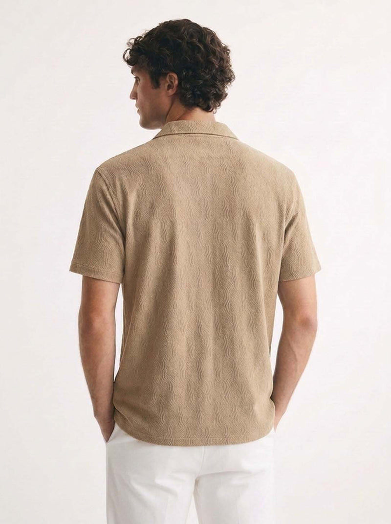 Men's Premium Textured Cuban Collar Shirt