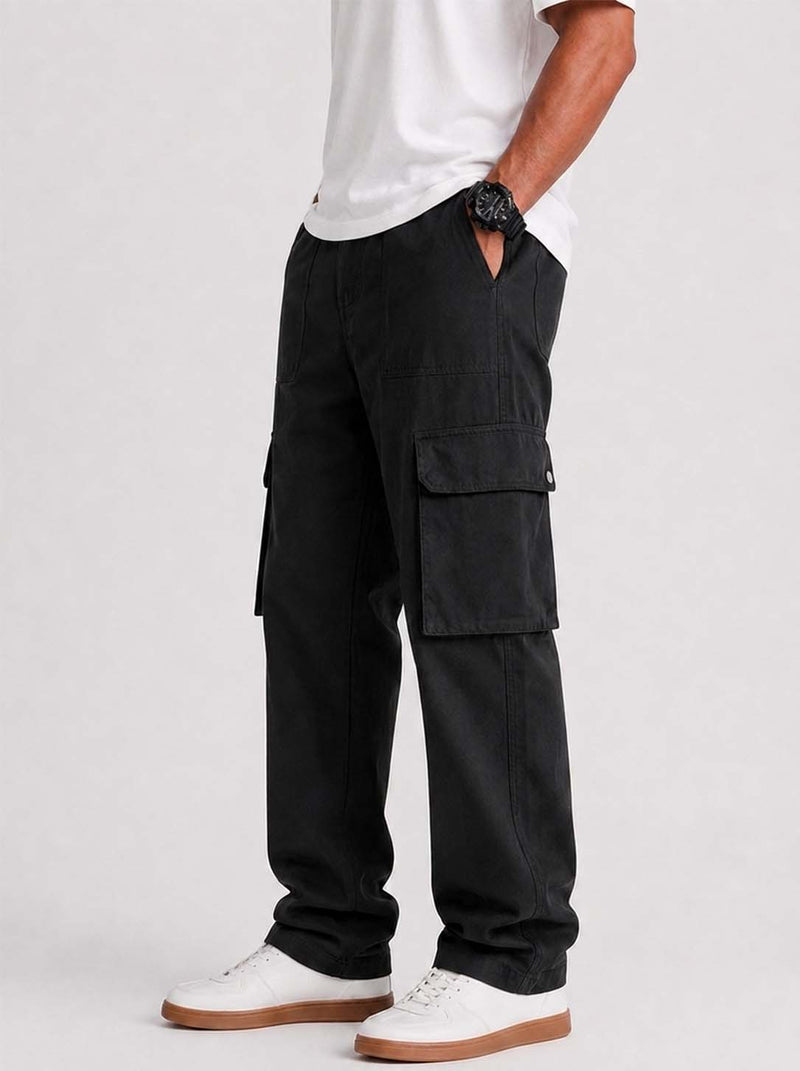 Men’s Premium Relaxed Fit Multi-Pocket Utility Cargo Pants