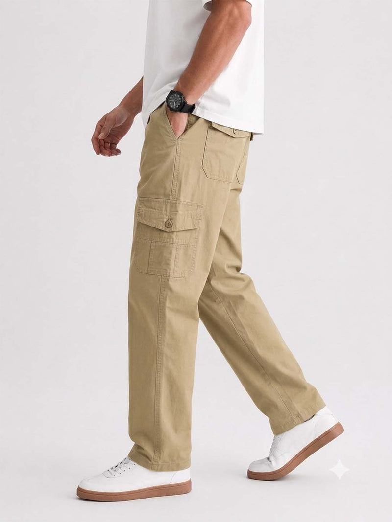Premium Relaxed-Fit Utility Cargo Pants for Men