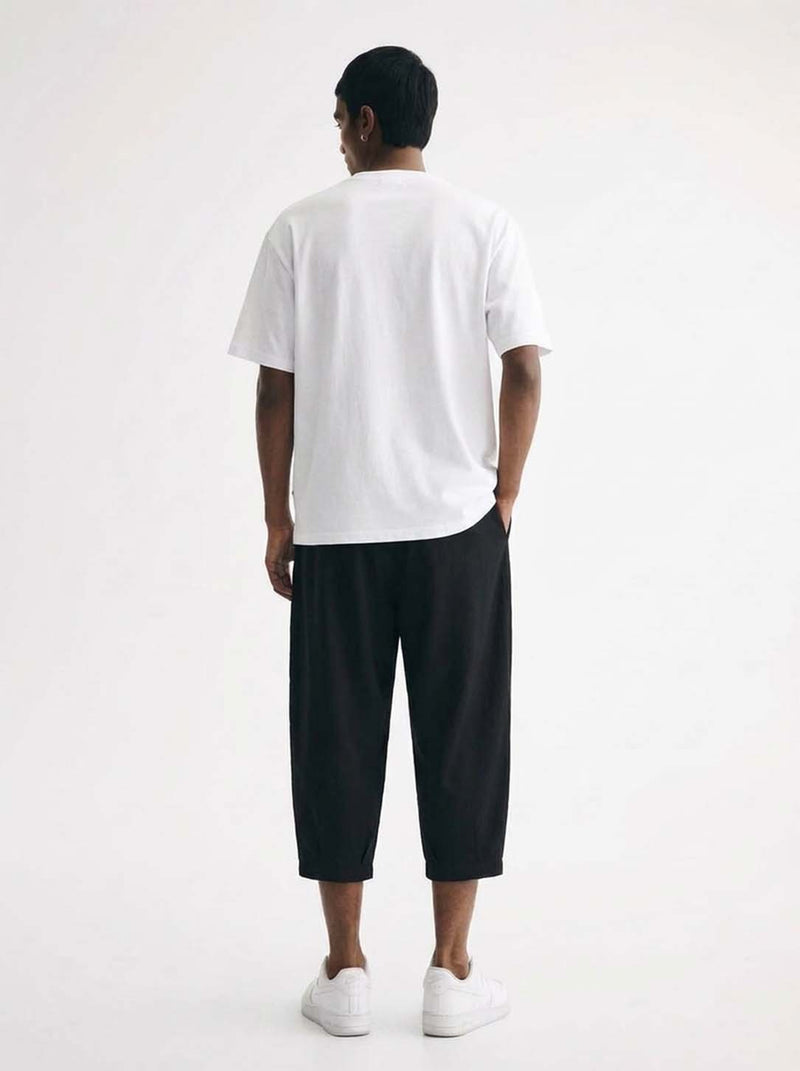 Men's Premium Elastic Waist Cropped Shorts