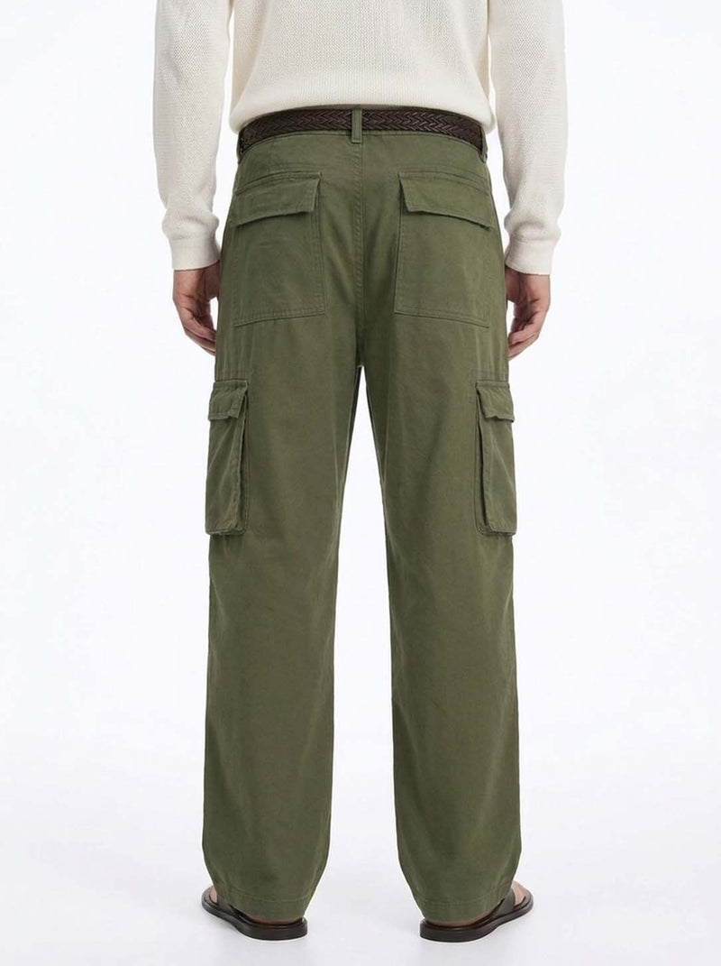 Men's Premium Regular Fit Multi-Pocket Design Cargo Pants