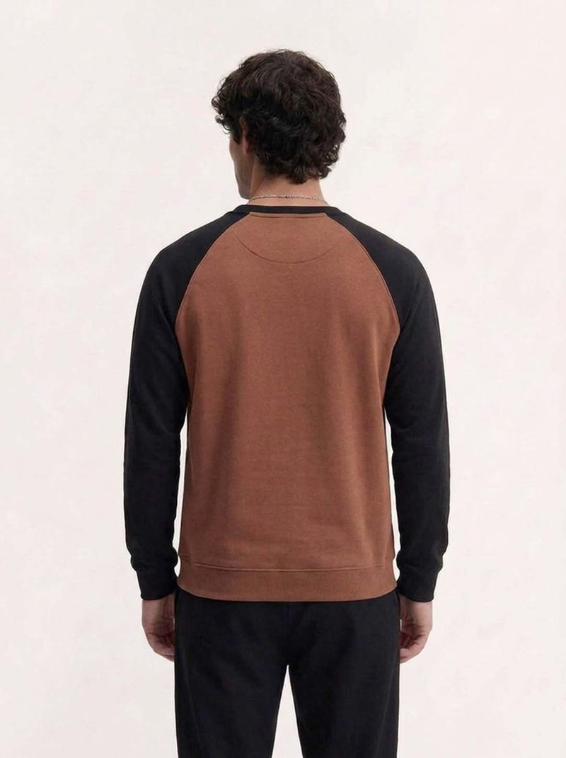 Men's Premium Color block Full Sleeve Round Neck T-shirt