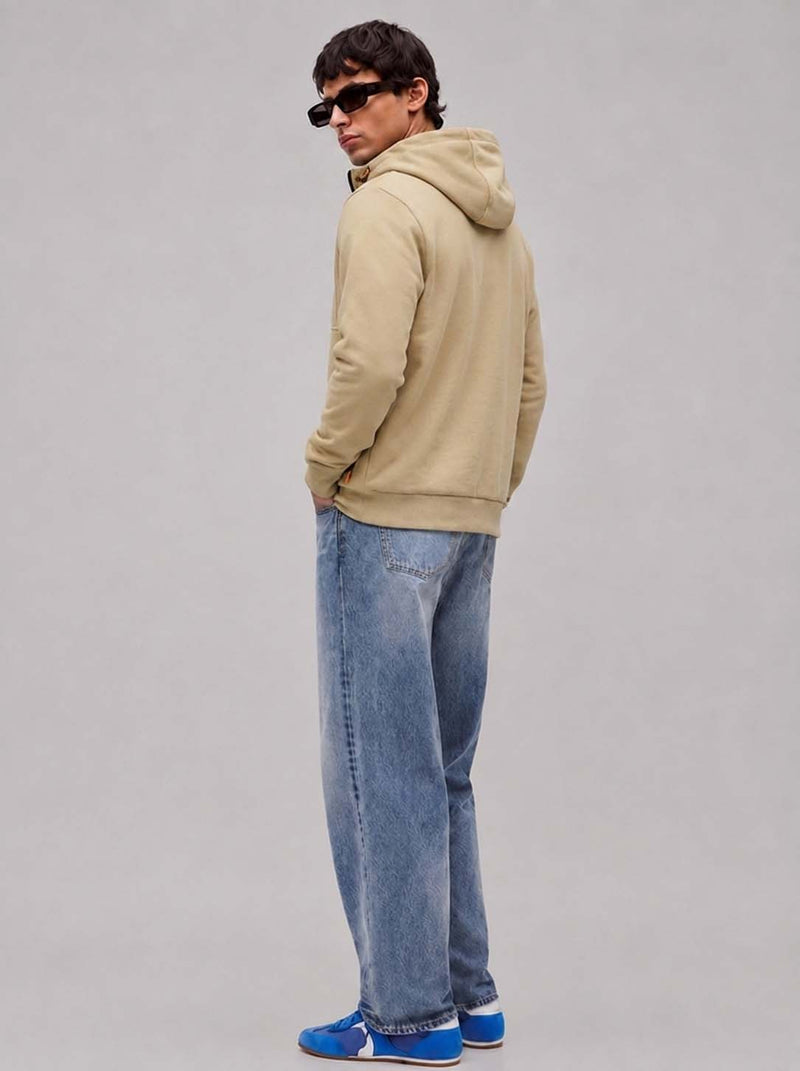 Men’s Premium Casual Full-Zip Fleece Hooded Jacket