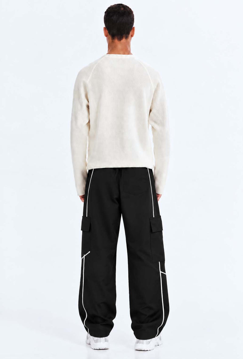 Men's Premium Piping Flap-Pocket Track pant