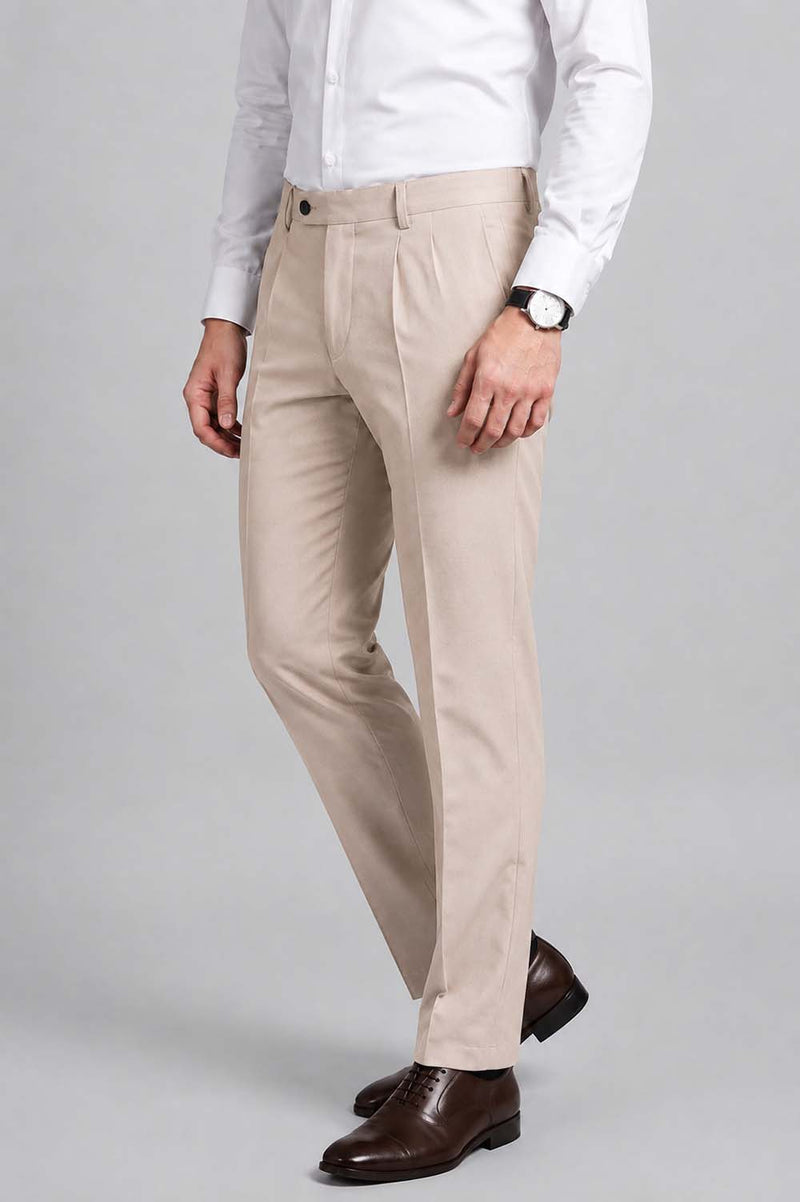 Men’s Premium Formal Elegant Pleated Office Wear Trousers Pants