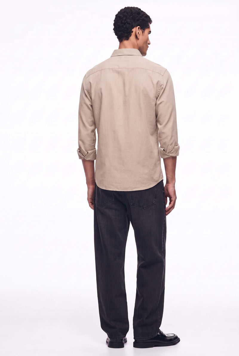Men’s Premium Plain Regular fit Linen-Blend Shirt