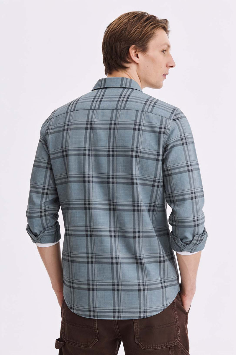 Men’s Premium Plaid Checked Casual Shirt
