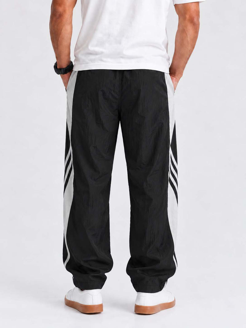 Men's Premium Piping Curved-Panel Track Pants