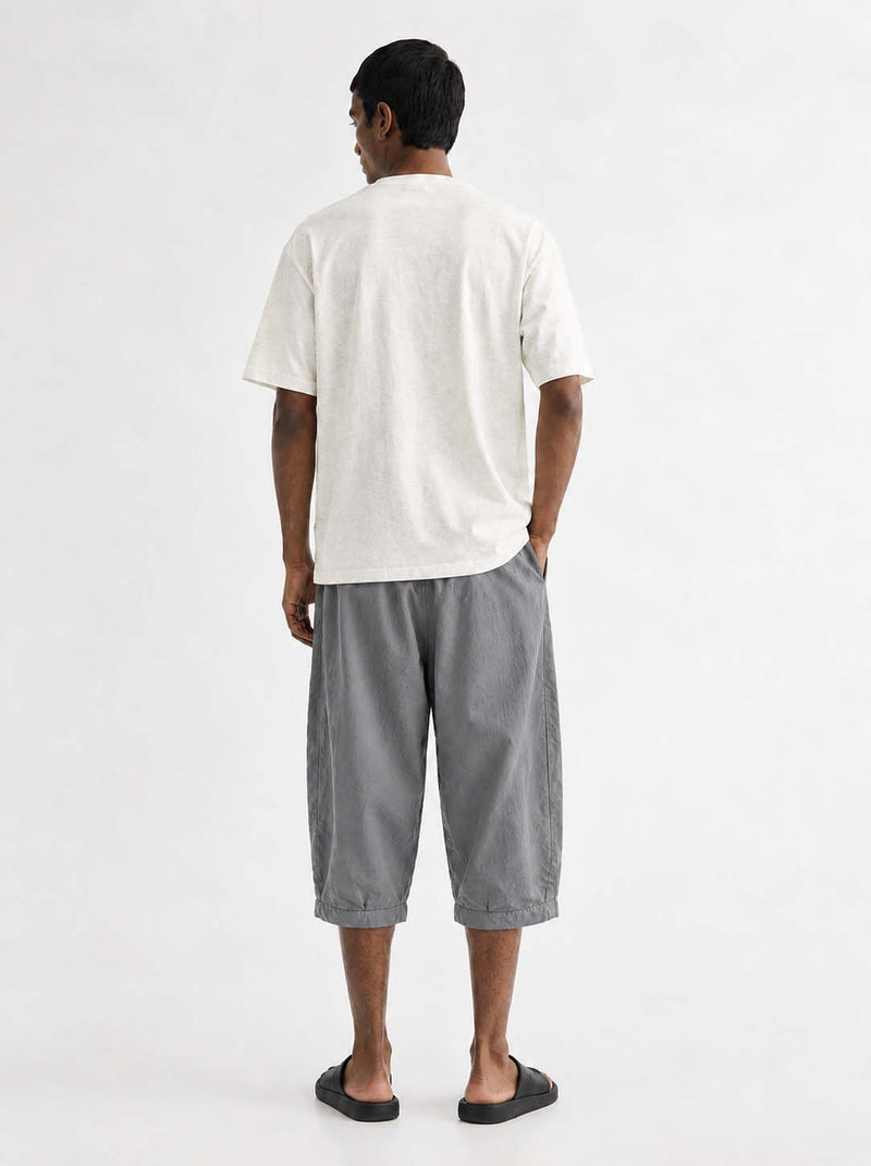 Men's Premium Elastic Waist Cropped Shorts