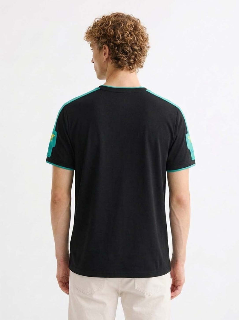 Men's Premium Shoulder Striped Round Neck T-Shirt