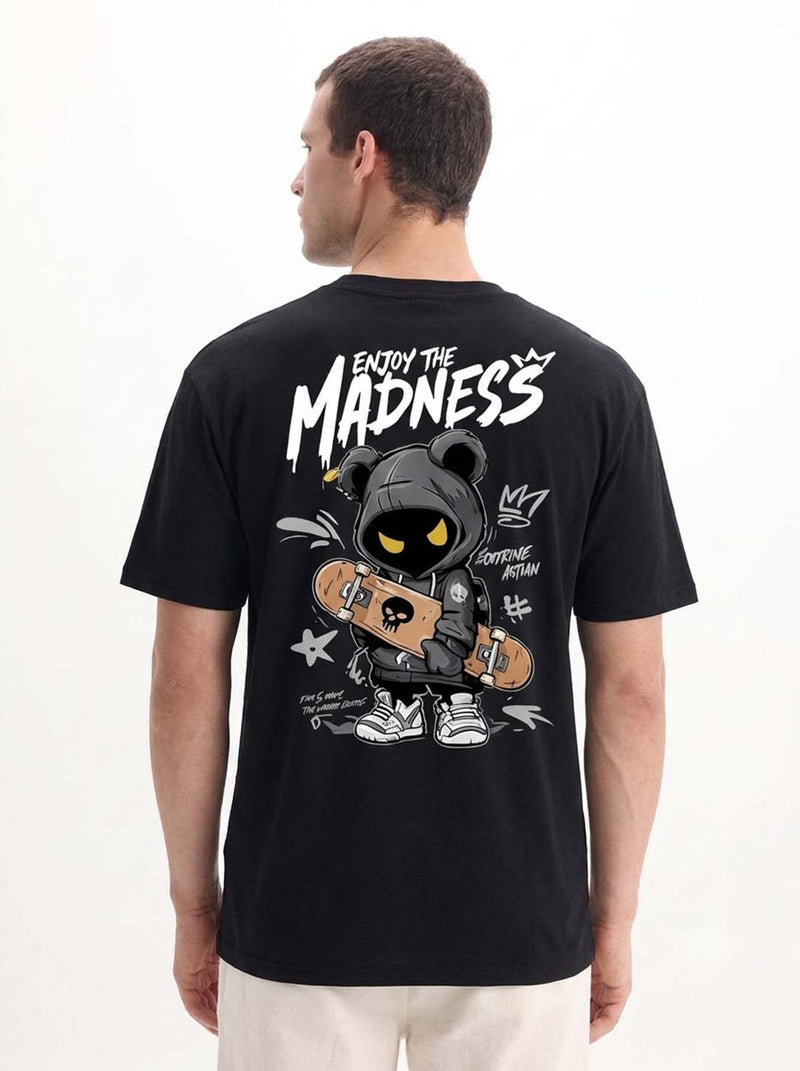 Men's Premium Printed Oversized Fit Round Neck T-Shirt