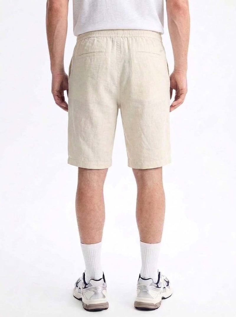 Men's Premium Solid Elastic Waist Beach Shorts