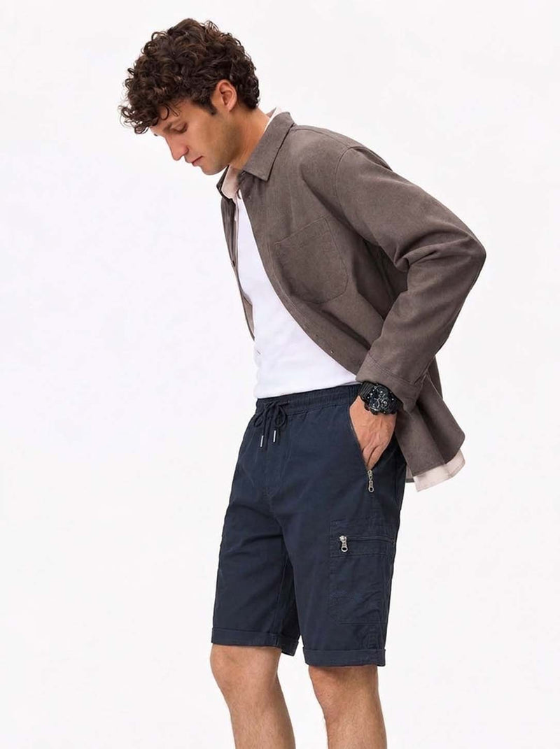 Men's Premium Casual with Zipper Pockets Shorts
