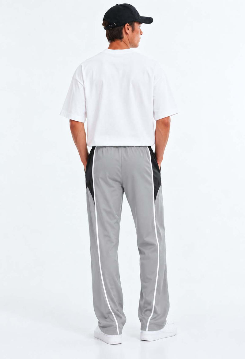 Men's Premium Piping Curved-Panel Track Pants