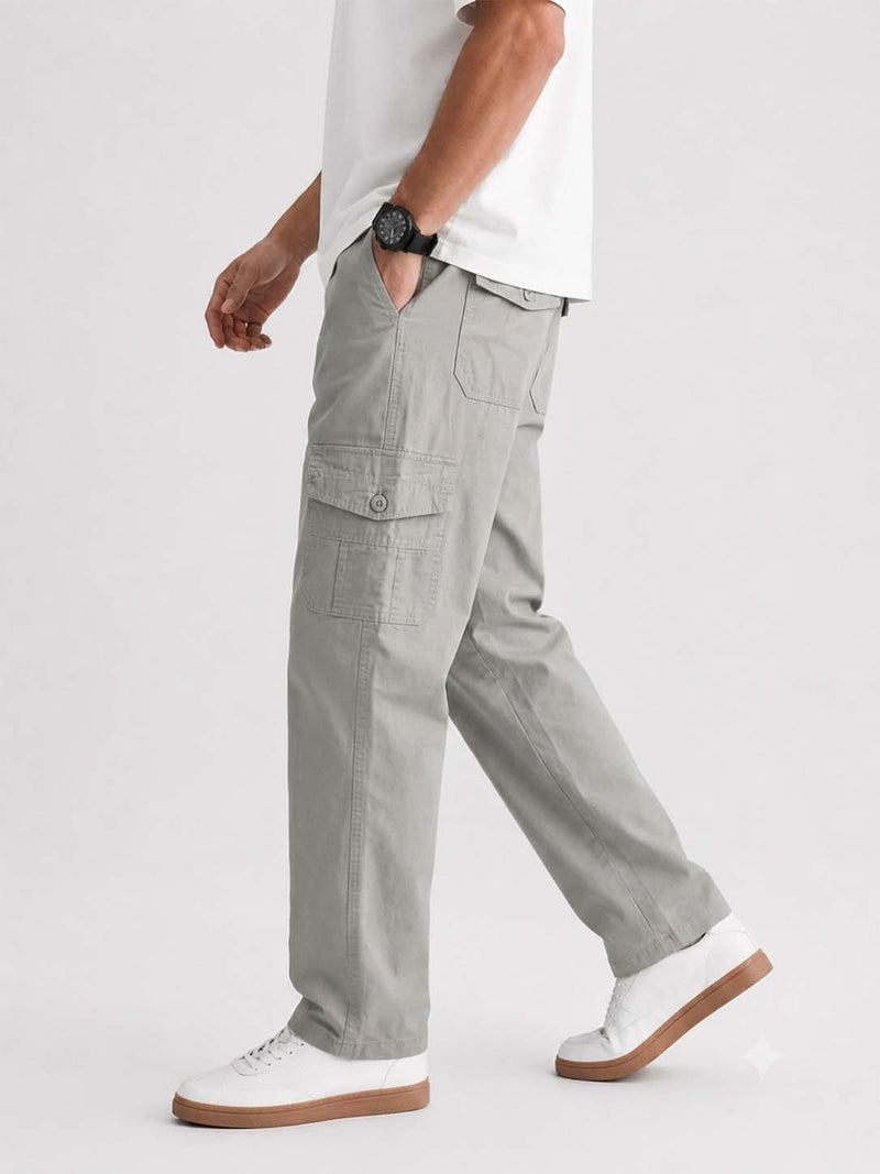 Premium Relaxed-Fit Utility Cargo Pants for Men
