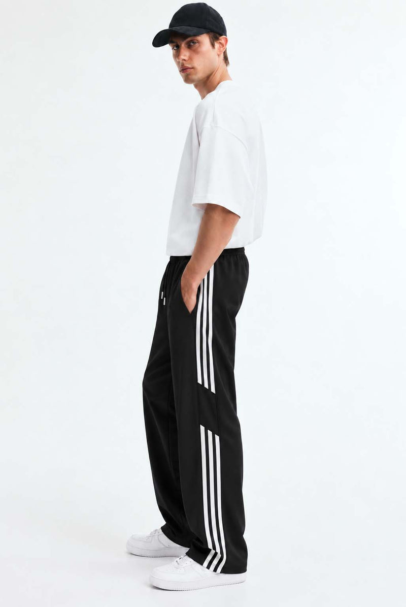 Men's Premium Regular Fit Side-Striped Track Pants