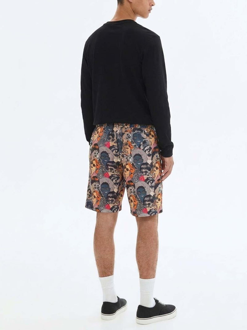 Men's Premium Multicolor Printed Jacquard Drawstring Shorts