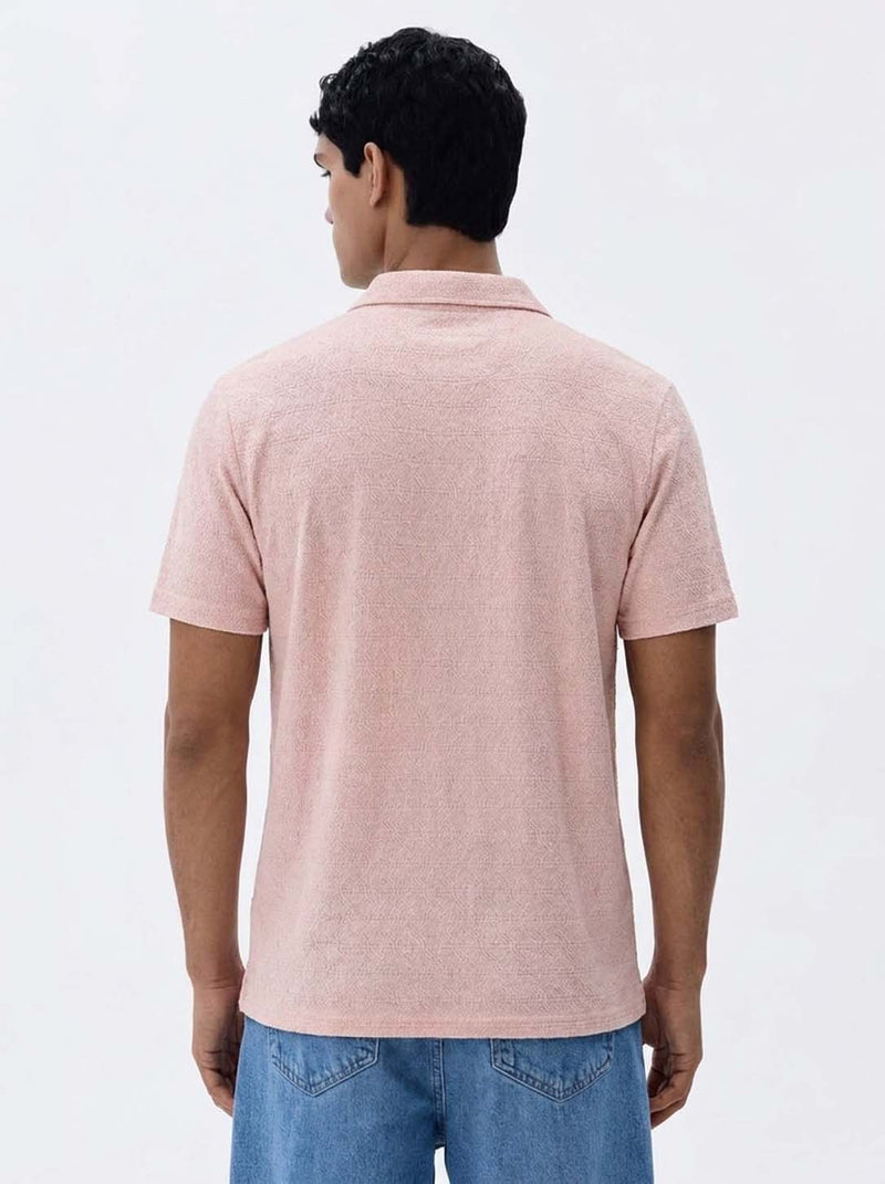 Men's Premium Textured Cuban Collar Shirt