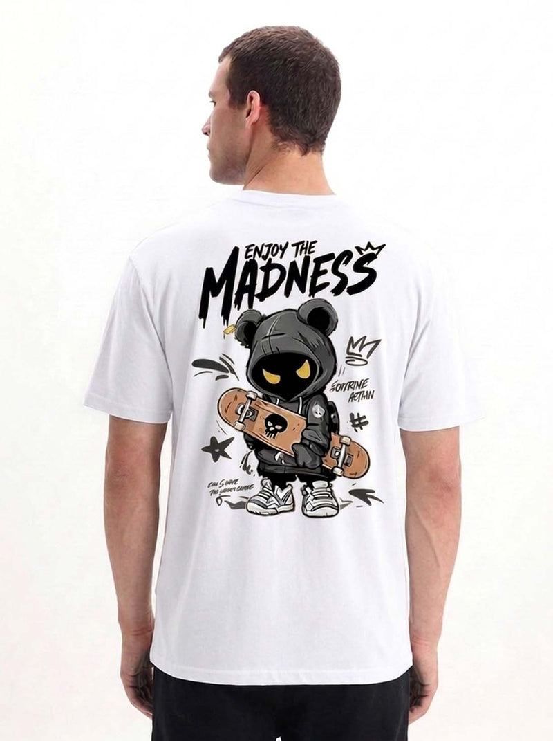 Men's Premium Printed Oversized Fit Round Neck T-Shirt