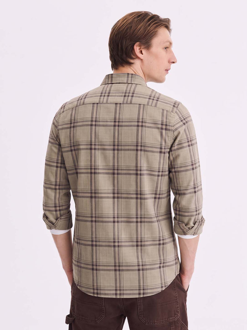 Men’s Premium Plaid Checked Casual Shirt