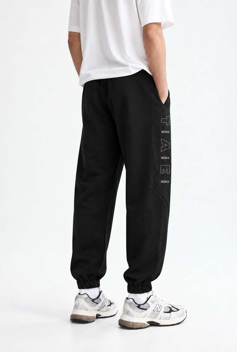Men's Premium Regular Fit Paneled Fleece Joggers Track pant