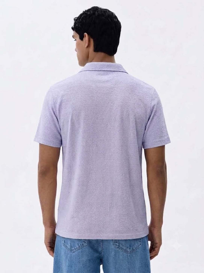 Men's Premium Textured Cuban Collar Shirt