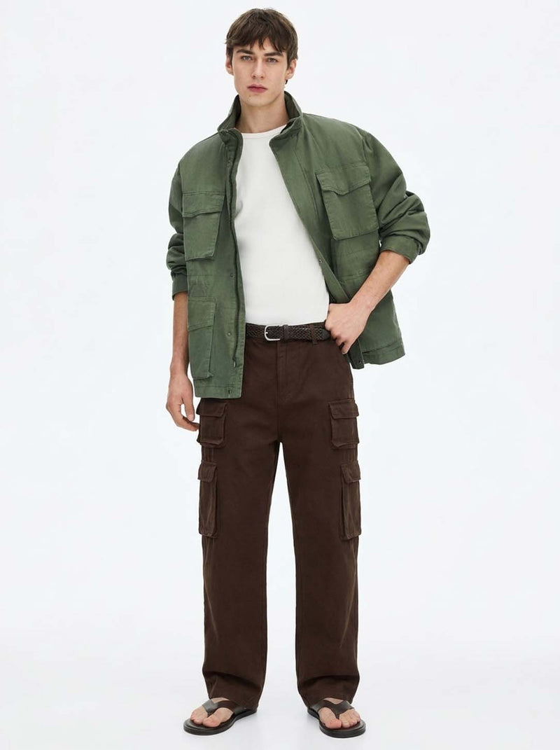 Men's Premium Regular Fit Multi-Pocket Design Cargo Pants