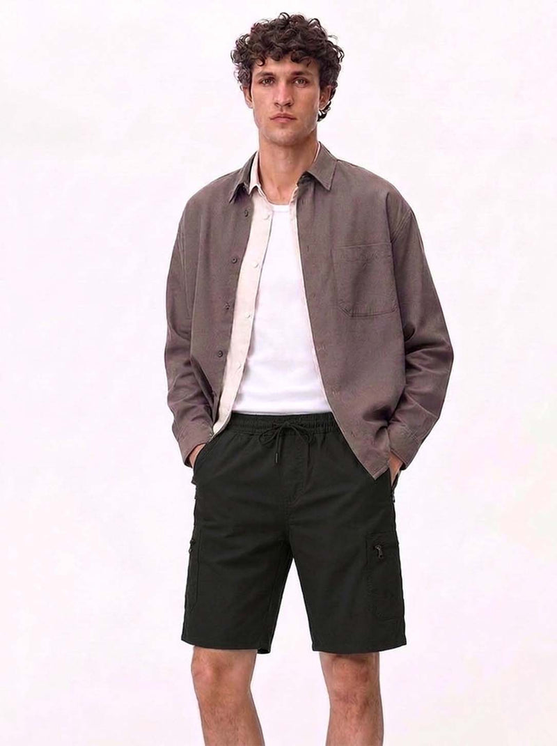 Men's Premium Casual with Zipper Pockets Shorts