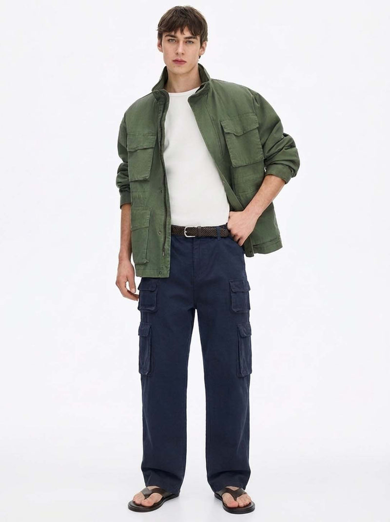 Men's Premium Regular Fit Multi-Pocket Design Cargo Pants