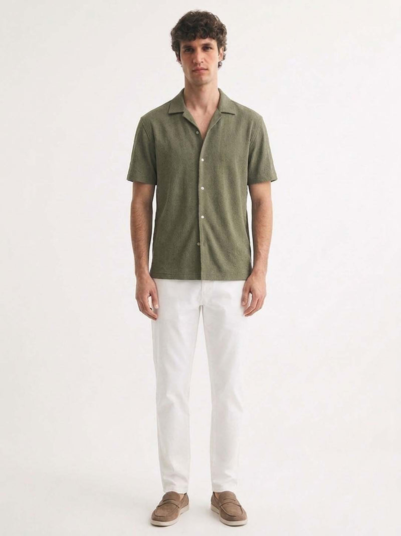 Men's Premium Textured Cuban Collar Shirt