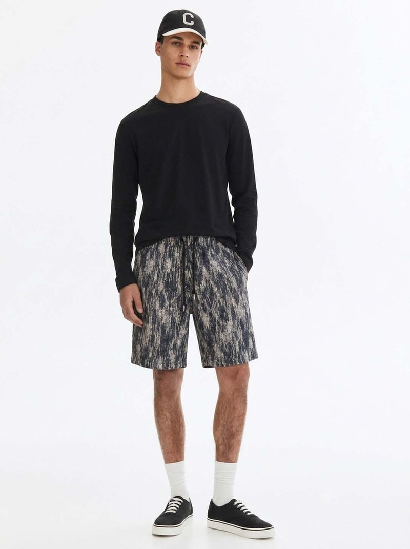 Men's Premium Multicolor Printed Jacquard Drawstring Shorts