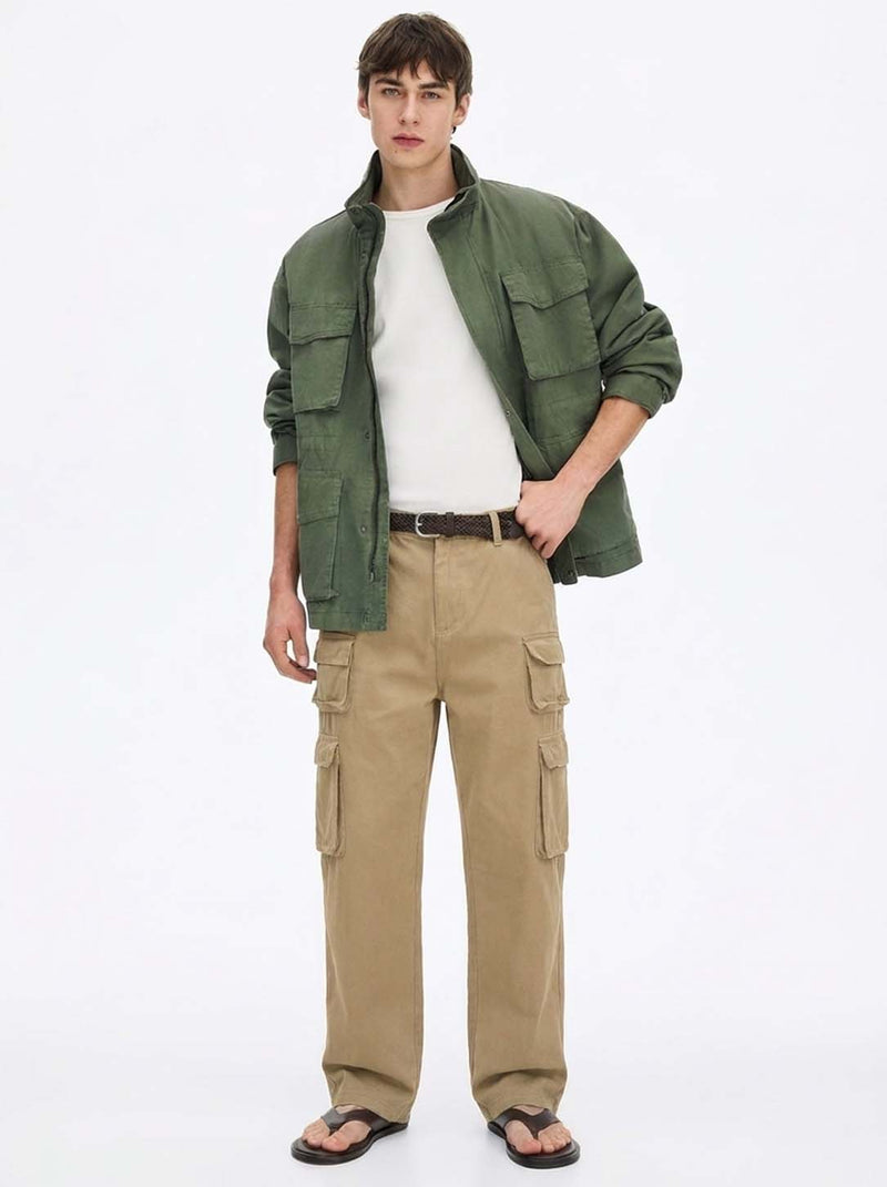 Men's Premium Regular Fit Multi-Pocket Design Cargo Pants