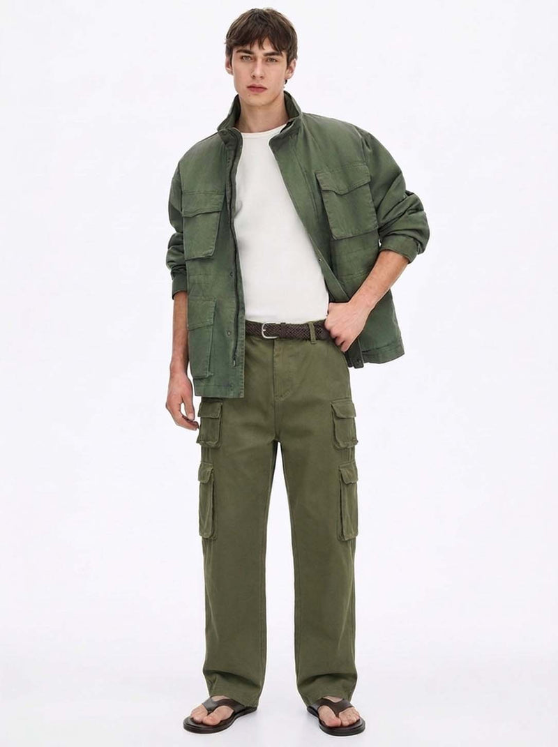 Men's Premium Regular Fit Multi-Pocket Design Cargo Pants