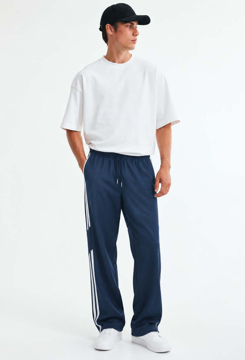 Men's Premium Regular Fit Side-Striped Track Pants