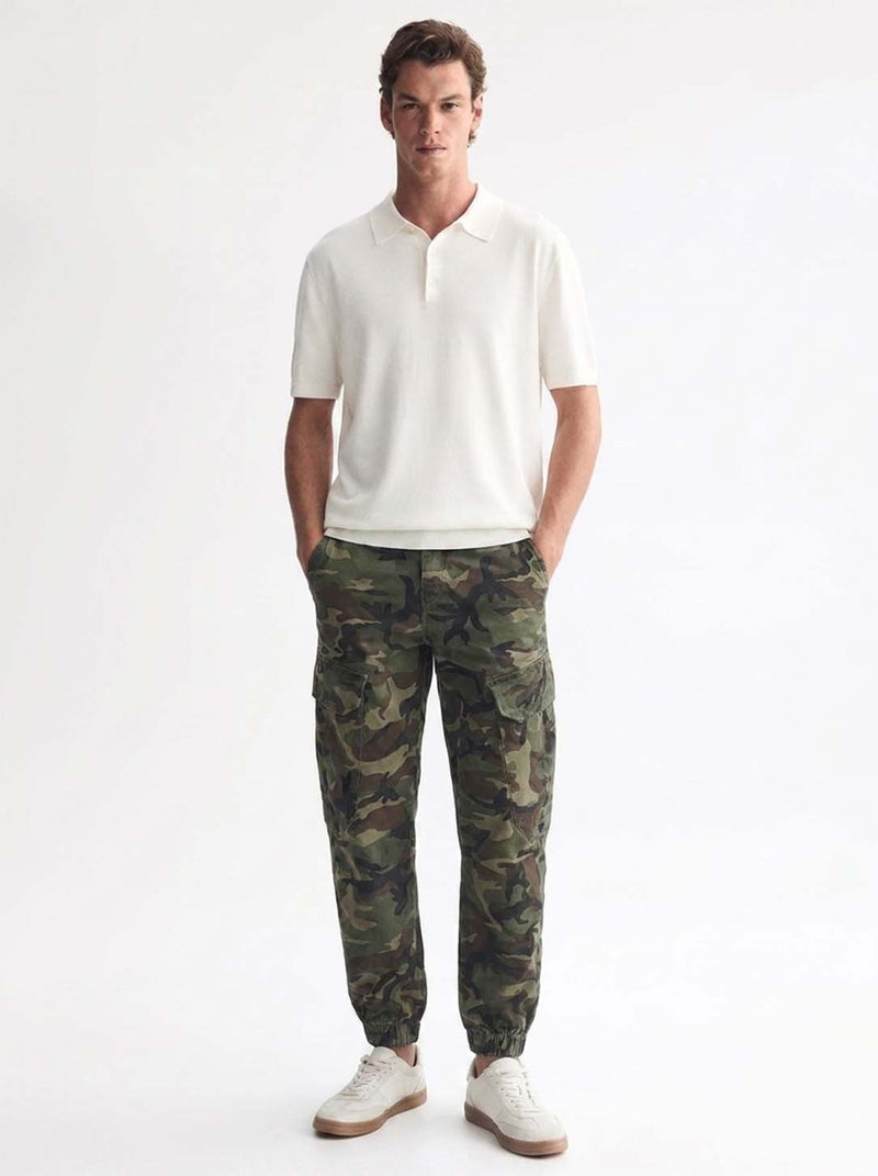 Men’s Premium Camouflage Cargo Jogger Pants – Relaxed Fit