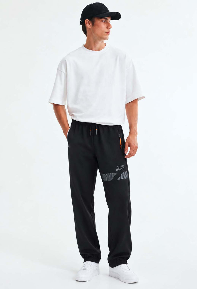 Men's Premium Graphic Printed Zipper-Pocket Track Pant
