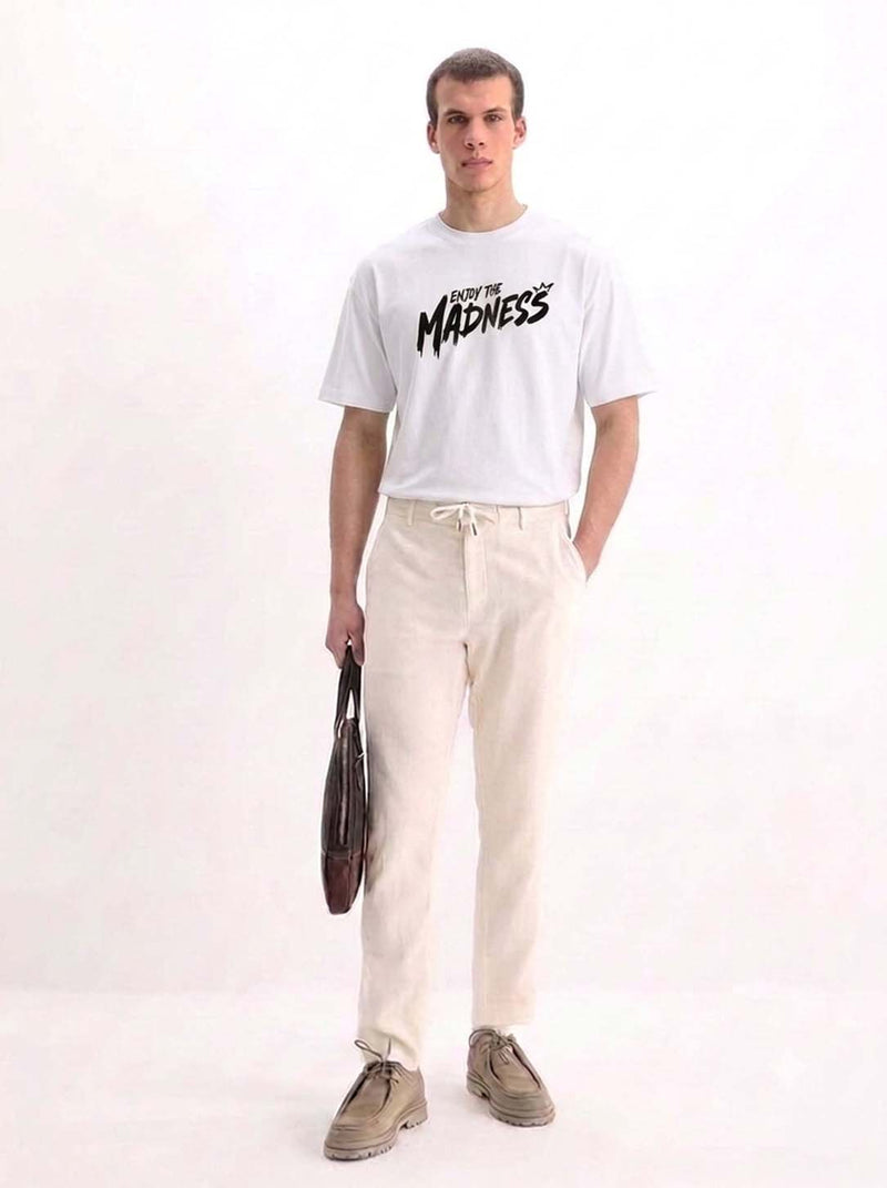 Men's Premium Printed Oversized Fit Round Neck T-Shirt