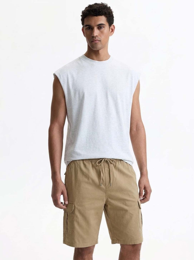 Men's Premium Drawstring Elasticated Solid Regular Fit Shorts