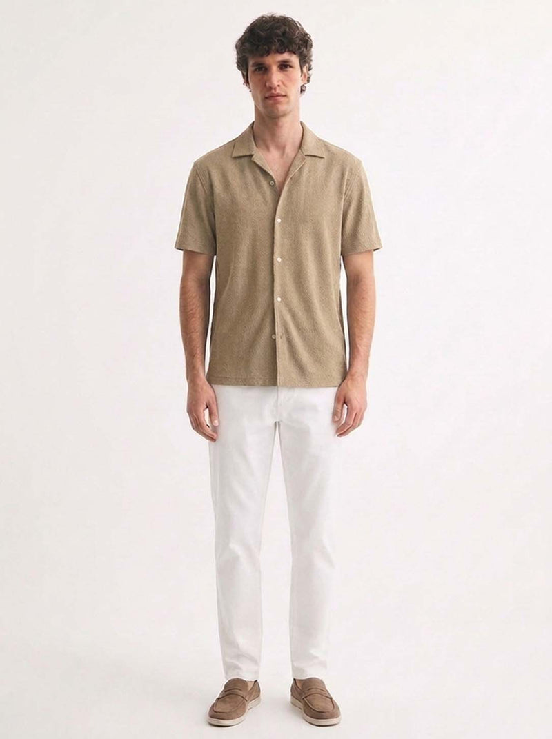 Men's Premium Textured Cuban Collar Shirt